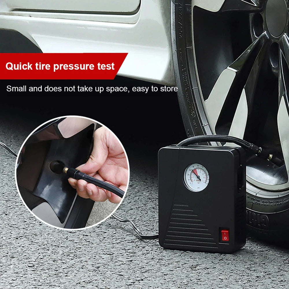 NNEOBA 12V 96W Portable Tire Inflator 100PSI Mini Air Compressor Black